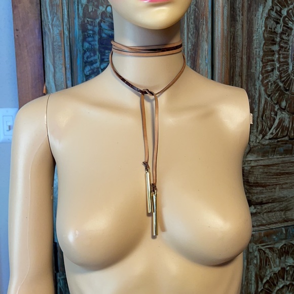 DSQUARED Jewelry - Dsquared Lariat necklace. NWOT. Leather.